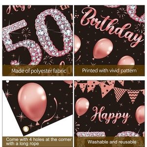 Happy 50th Birthday banner